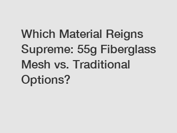 Which Material Reigns Supreme: 55g Fiberglass Mesh vs. Traditional Options?